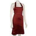 Donna Ricco Women's Petite Garnet Halter Dress