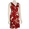 Donna Ricco Women's Petite Wrap Front Dress
