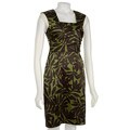 Donna Ricco Women's Petite Square Neck Dress