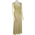 Patra Women's Metallic Mesh and Chiffon Dress