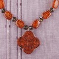 Wild Flower Amber Necklace (USA)