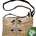 Bordado Handmade Medium Grey Handbag (Guatemala)