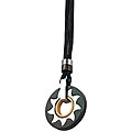Stainless Steel Tri-tone Sun Necklace