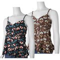 II. Cielo Women's Floral Print Braided Strap Shirt