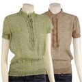 Original Penguin Women's Printed Silk Blouse