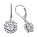 14k Gold 1ct TDW Diamond Leverback Stud Earrings (H-I, I2-3)