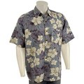 Caribbean Joe Short-sleeve Playa Laguna Printed Sport Shirt