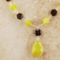 Korean Jade and Smokey Quartz Necklace (USA)
