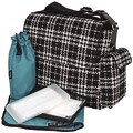 OiOi Woolen Check Messenger Diaper Bag