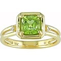 10k Yellow Gold Peridot Ring