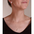 Cultured Freshwater Pearl Diamond Earrings Pendant