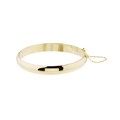 14k Yellow Gold over Silver Bangle Bracelet