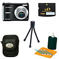 Olympus FE-310 8MP Black Digital Camera with Bonus Kit