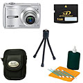 Olympus FE-310 8MP Silver Digital Camera with Bonus Kit
