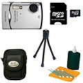 Olympus Stylus 850 SW 8MP Silver Digital Camera with Bonus Kit