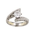 Tacori Platinum 3/8ct TDW Diamond Engagement Ring (G, VS)