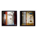 Li-Leger Framed Oriental Diary Canvas Art Set