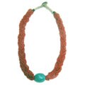 Faux Coral and Turquoise Necklace (India)