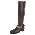 Balenciaga Women's Leather Chain Vamp Knee Boots