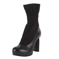 Fendi Women's Black Suede Platform Ankle Boots