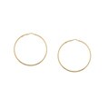 14k Gold Over Silver Square Tube Hoop Earrings