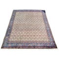 Persian Moud Hand-knotted Ivory/ Light Blue (10' x 13')
