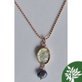 Roman Glass Gold-plated 'Amore' Necklace (Israel)