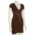 Sele Women's Satin Tie Sweater Dress