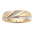 10k Two-tone Gold Men's Diamond Band