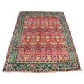 Persian Tabriz Hand-knotted Red Rug (9'5 x 13'3)