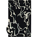 Hand-tufted Current Wool Rug (2'6 x 8')