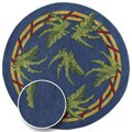 Hand-tufted Botanica Wool Rug (7'9 Round)