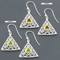 Sterling Silver Gemstone Earrings (India)
