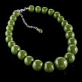 M. Haskell Green Plastic Bead Necklace