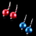 M. Haskell Blue and Red Plastic Earrings Set