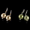 M. Haskell Green and Champagne Earrings Set