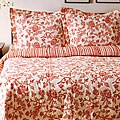 Hepburn 4-piece White/ Apple Comforter Set