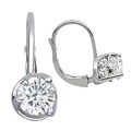 14k Gold 1 1/2ct TDW Diamond Leverback Stud Plus Earrings (H-I, I2-3)