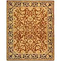 Old World Hand-spun Rust/ Brown Wool Rug (8' x 10')