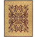 Hand-spun Old World Brown/ Tan Wool Rug (8' x 10')