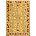 Hand-woven Kashan Wool Rug (4' x 6')