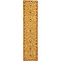 Hand-woven Kashan Wool Runner Rug (2'3 x 8')