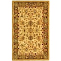 Heirloom Ivory/ Light Green Wool Rug (4' x 6')