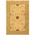 Timeless Handmade Ivory/ Sand Wool Rug (9' x 12')