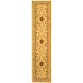 Timeless Handmade Ivory/ Sand Wool Rug (2'3 x 10')