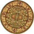 Heritage Handmade Blue Wool Mashan Rug (3'6 Round)
