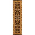 Kerman Handmade Navy/ Gold Wool Runner (2'3 x 10')