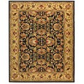 Kerman Handmade Navy/ Gold Wool Rug (8'3 x 11')