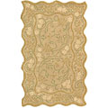 Heritage Hand-spun Wool Oasis Biege Rug (6' x 9')