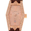 Aqua Master Rose Goldtone Diamond Watch
